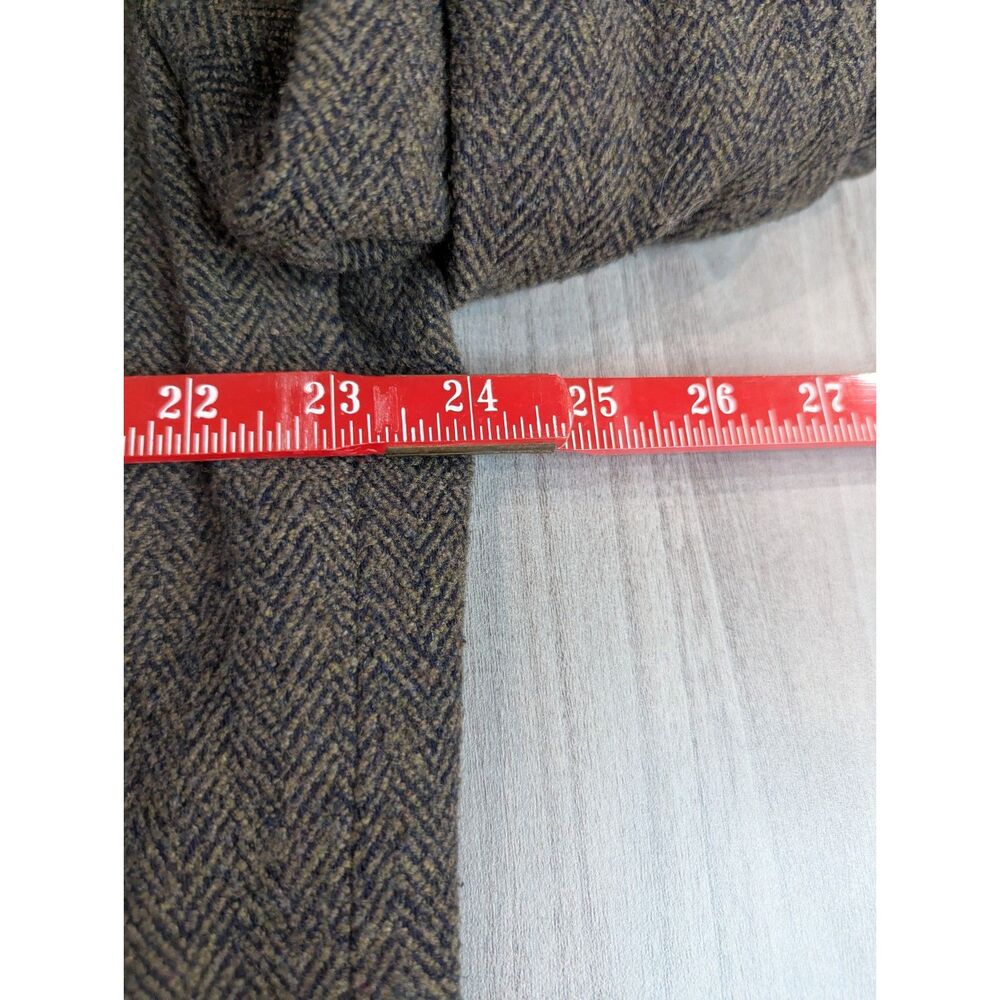 Vintage L'Homme Mens Grey Brown Wool Cashmere Tweed Blazer Sport Coat Sz L - Picture 6 of 12